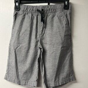 Gray drawstring linen looking shorts. Lightweight.